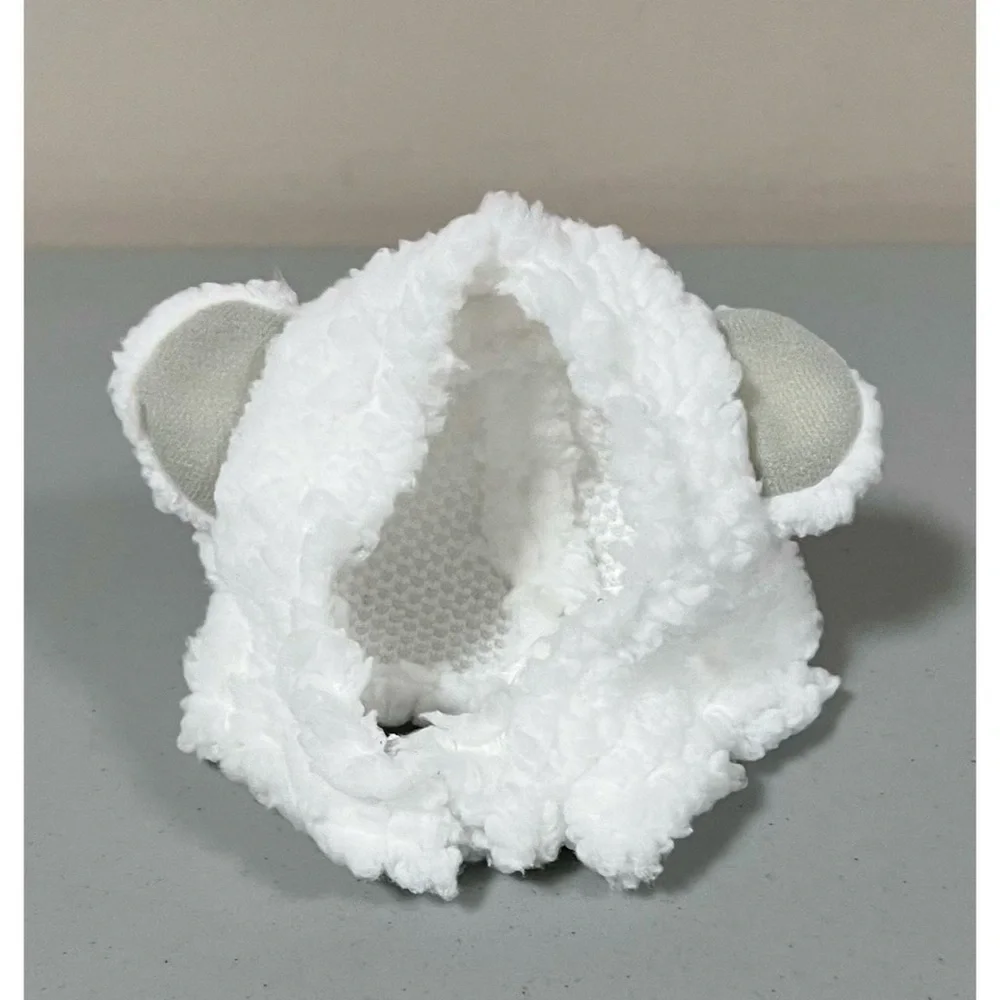 White Plush Fuzzy Fur Animal Ears Hat Cap for Cat Cats Small Pets 🤍 #hat #cats